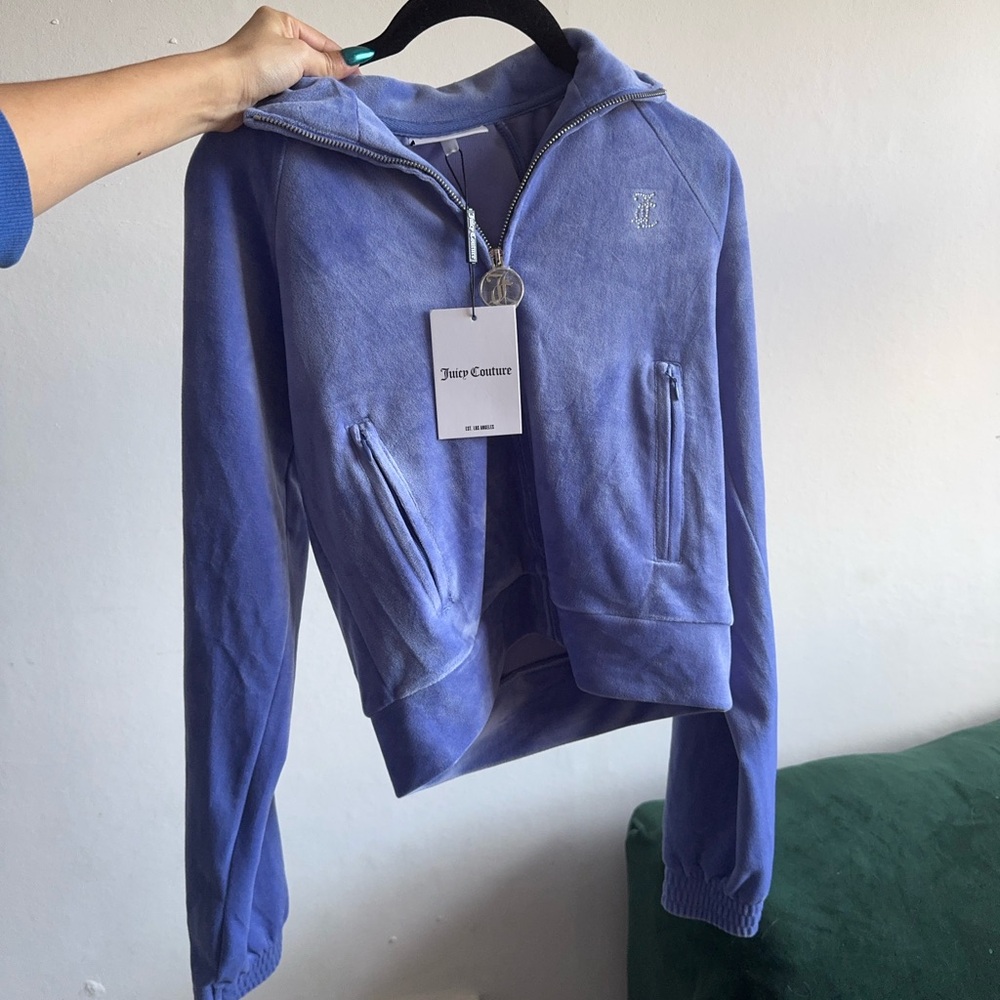 Juicy Couture Women's Purple Zip-Up Hoodie
